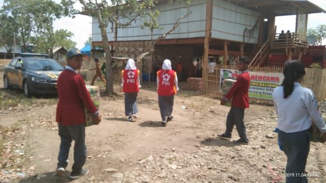 PMR Wira 467 menuju ke posko penanggulangan bencana