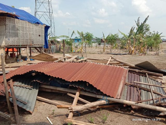 salah satu rumah warga terdampak bencana rusak berat rata dengan tanah